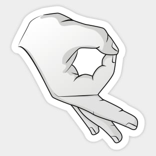 the troll hand Sticker